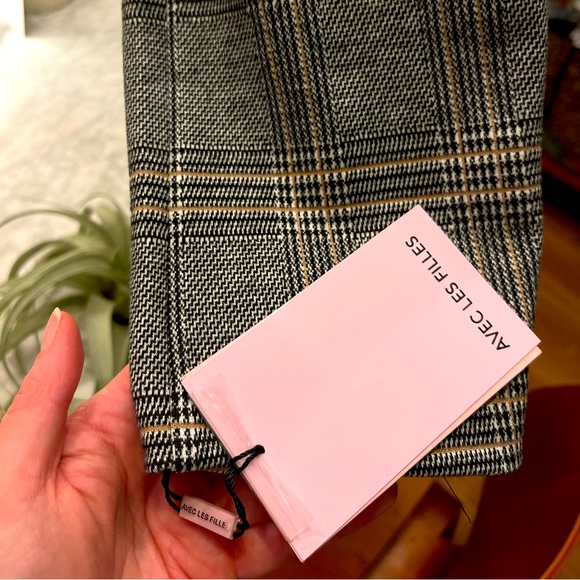 Anthropologie Avec Les Filles Longline Plaid Blazer - Picture 11 of 13